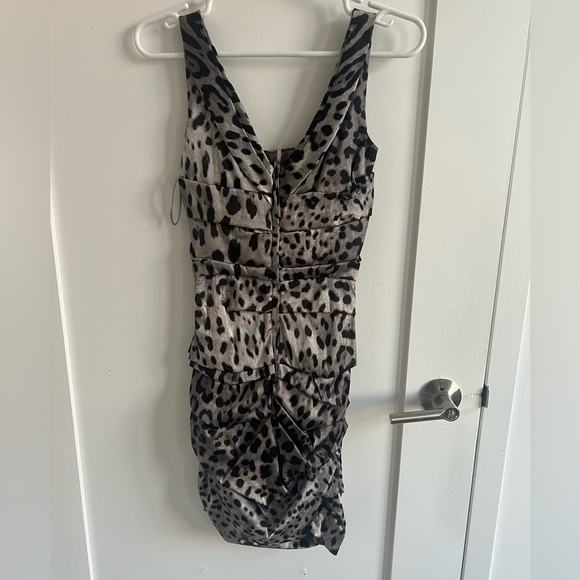 Dolce and Gabbana Silk-Knee Length Dress - Picture 2 of 7